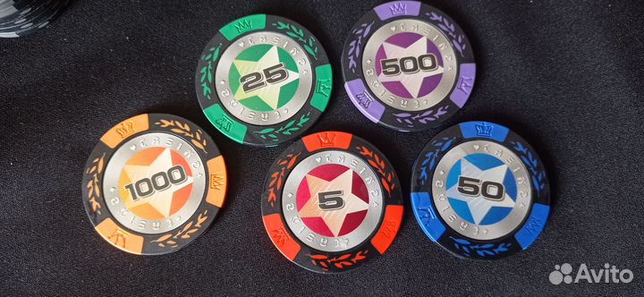 Фишки для покера «Black Stars»качество-люкс