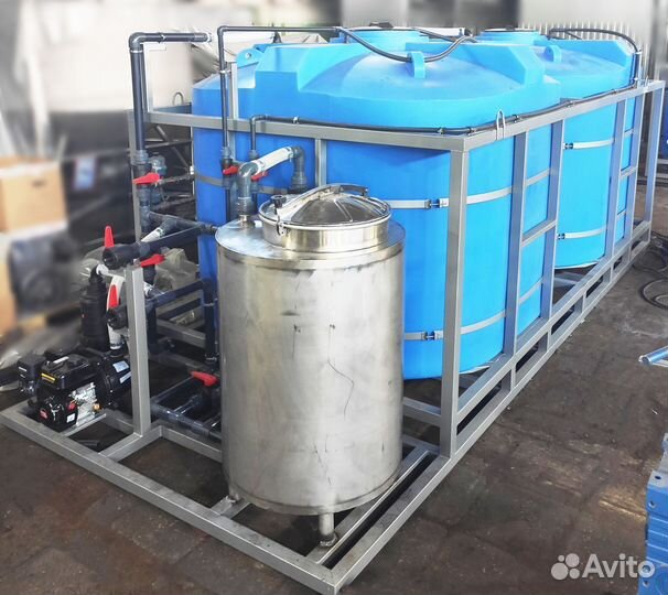 Мобильный растворный узел для кас, жку, сзр