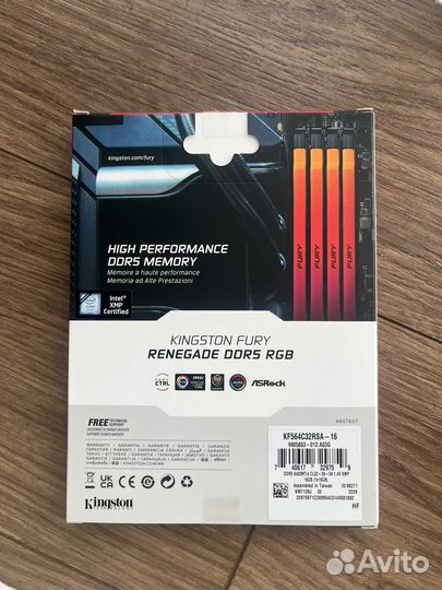 Опративная память Kingston Fury Renegate 16gb