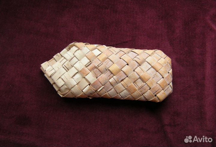 Футляр для очков и лапти из бересты, ручная работа