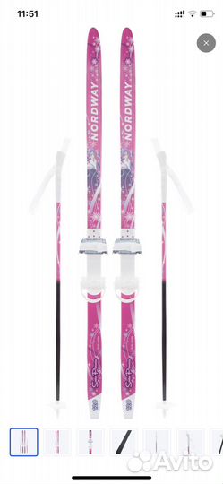 Комплект лыжный детский Nordway Snow Princess