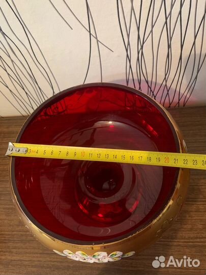 Ваза рококо Богемия