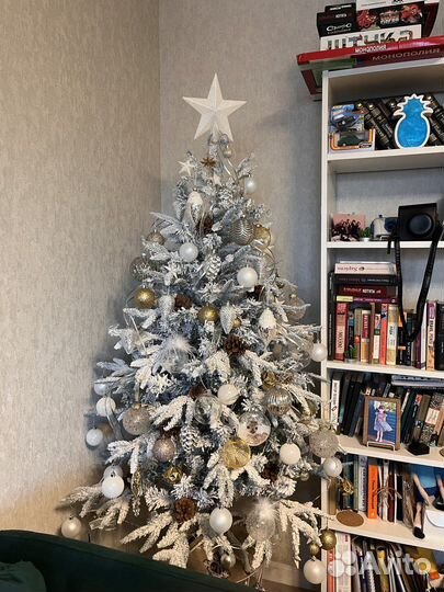 Ель искусственная заснеженная 150 см