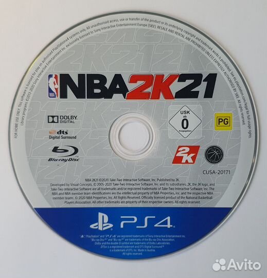 PS4 NBA 2k21. Лицензия