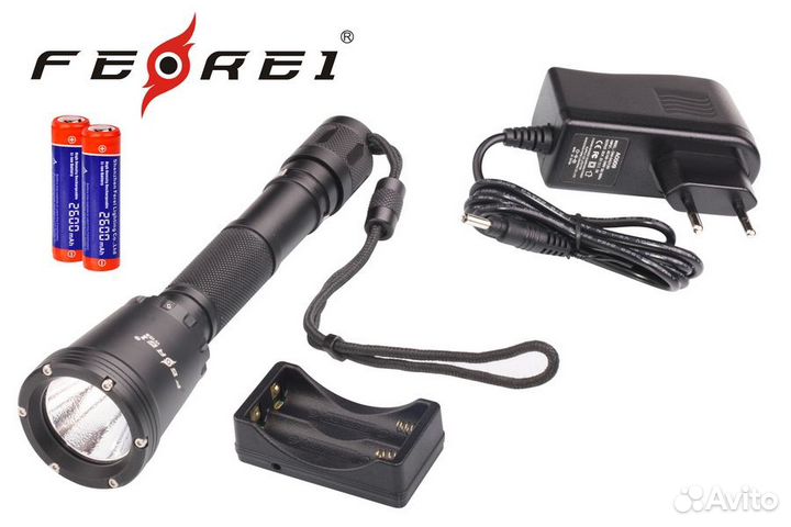 Фонарь для дайвинга Ferei W158 набор, розовый, W1