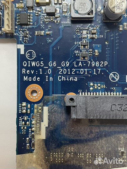 Материнская плата на Lenovo G580 LA-7982P