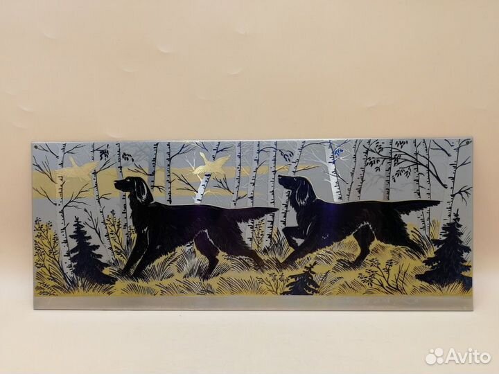 Златоустовская гравюра Златоуст 1996 Собаки охота