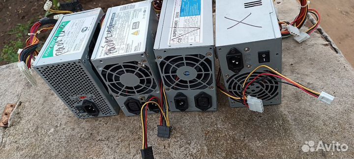 Блоки питания пк 4 шт
