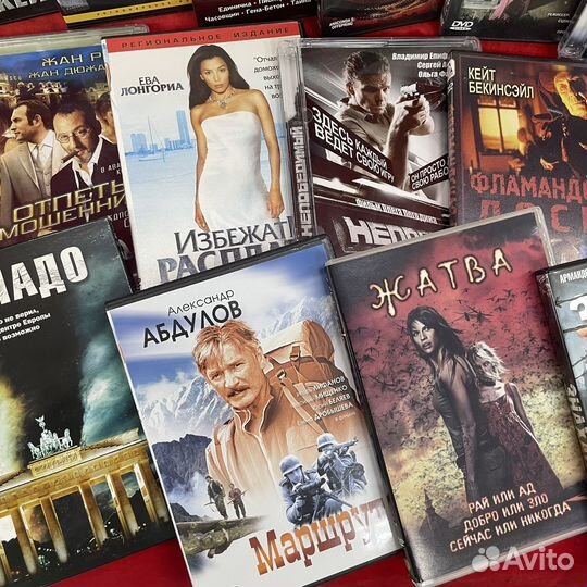 DVD диск 18 штук фильмы мелодрама кино боевик