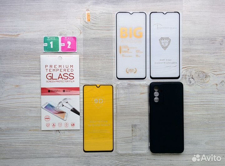 На Samsung M23 стекло чехол поклейка