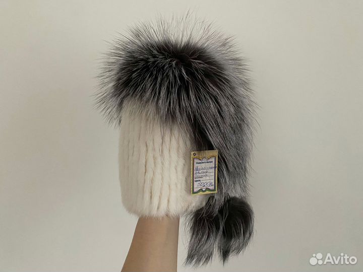Шапка норковая женская новая