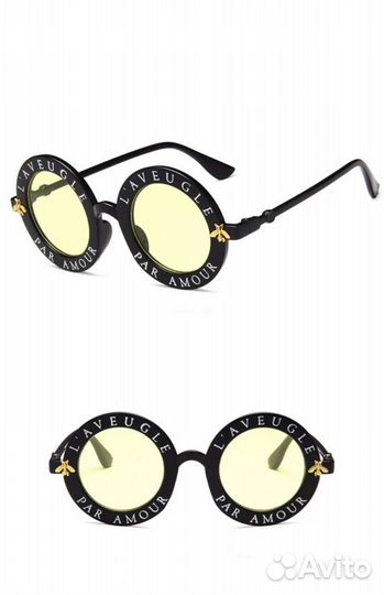 Солнцезащитные очки модные, круглые, новые
