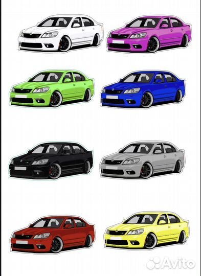 Наклейка Skoda Octavia VRS