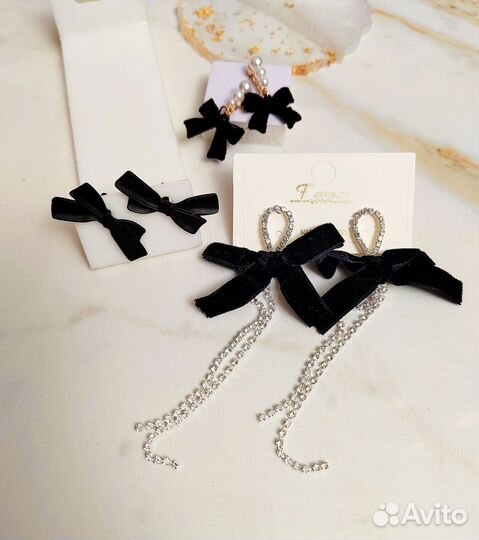 Серьги вечерние стразы