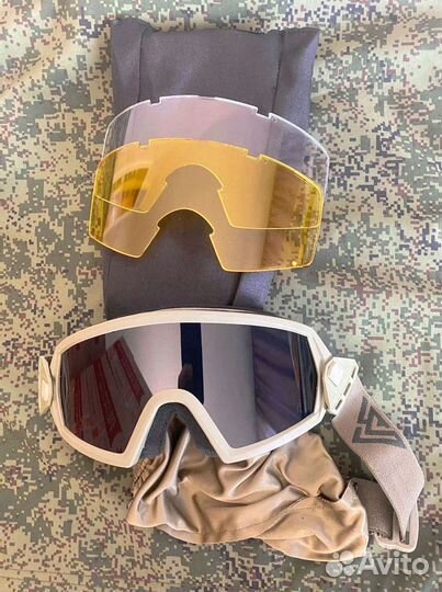 Очки защитные противоосколочные / для любых шлемов