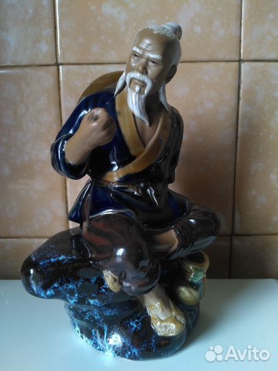 Китай шиваньская обливная керамика рыбак