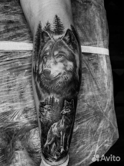 Тату у опытного мастера на модельной основе