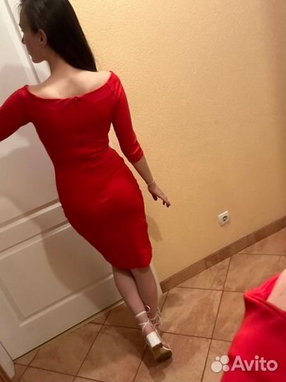 Вечернее красное платье lime