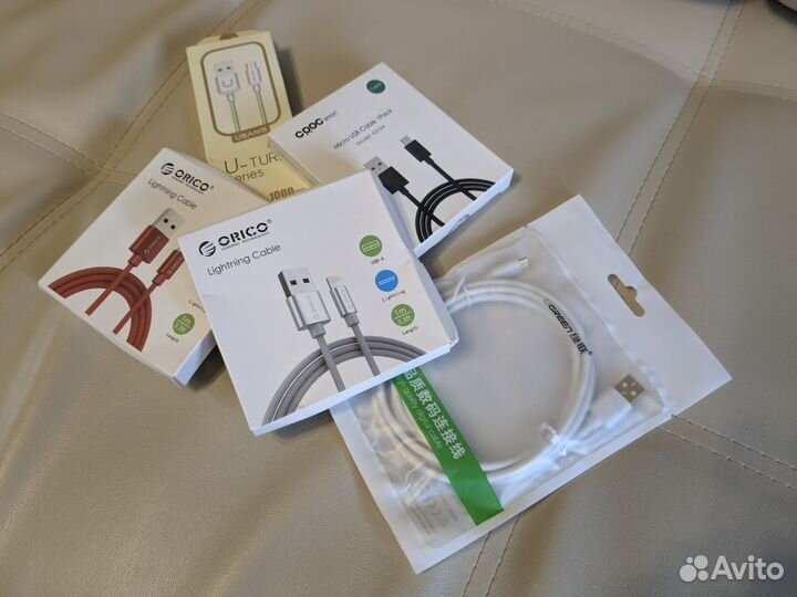 Кабель Orico, Ugreen Micro usb, Lightning iPhone