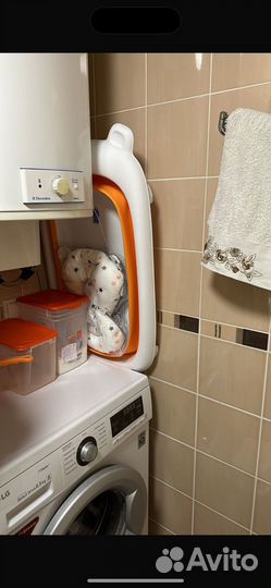 Ванночка для купания складная с матрасом