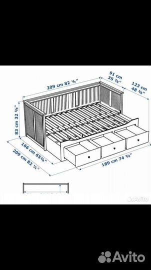 Кровать кушетка IKEA hemnes