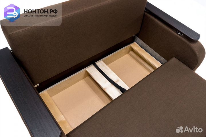 Диван аккордеон Лайт коричневый