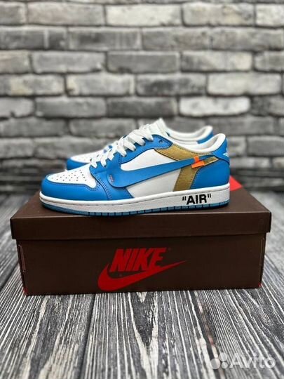 Кроссовки Nike SB Dunk Low x Off White Blue (Luxe)