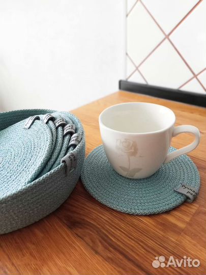 Салфетка на стол подстаканник и корзина