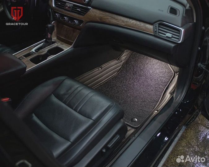 3D коврики из экокожи honda