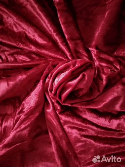 Бархат. Плюш. Х/б. Натуральная. Ткань ссср. Винтаж