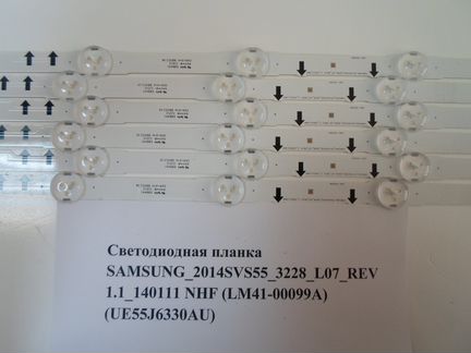 Светодиодная планка samsung 2014SVS55 3228 L07 REV