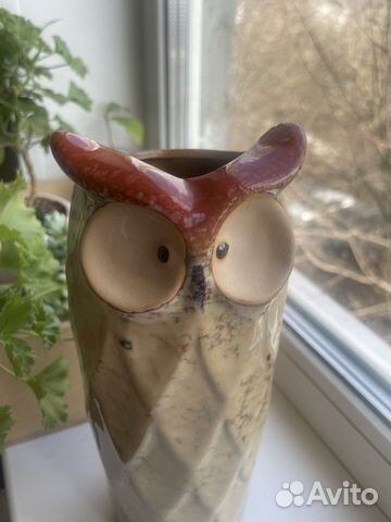 Ваза-декор керамическая Сова