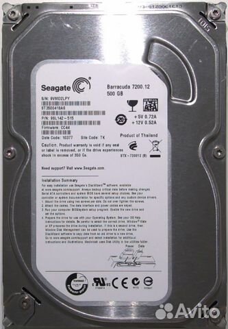 Жесткий диск 500гб Seagate Sata2 для компьютера