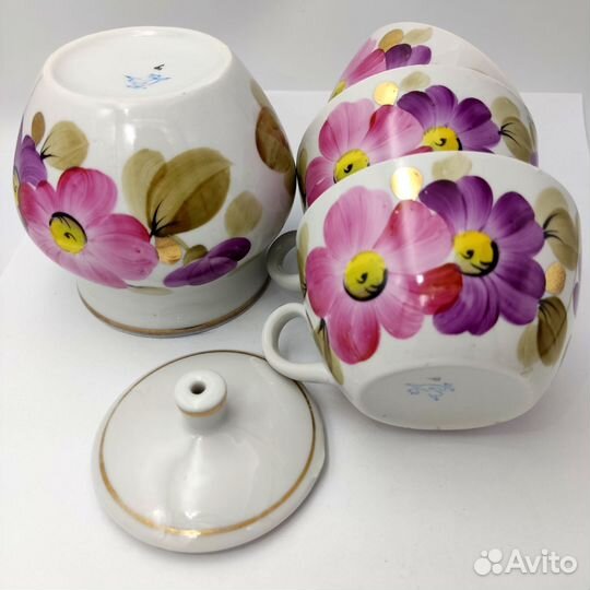 Сервиз чайный, тарелки разные СССР