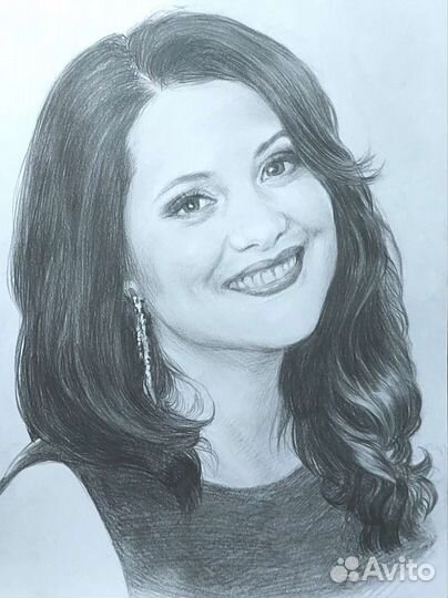 Портрет по фото карандашом на заказ