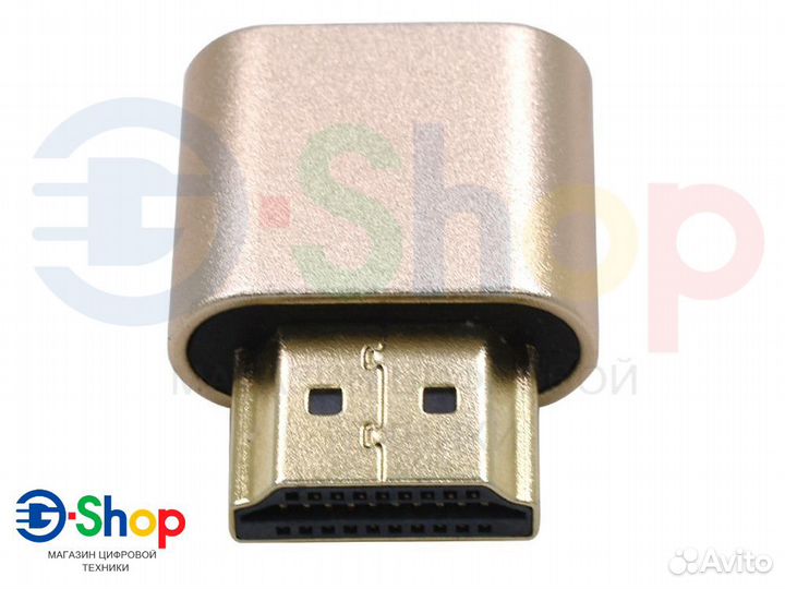 Заглушка для майнинга эмулятор монитора Hdmi