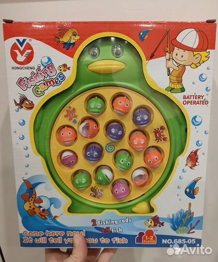 Развивающая игрушка рыбалка на батарейках