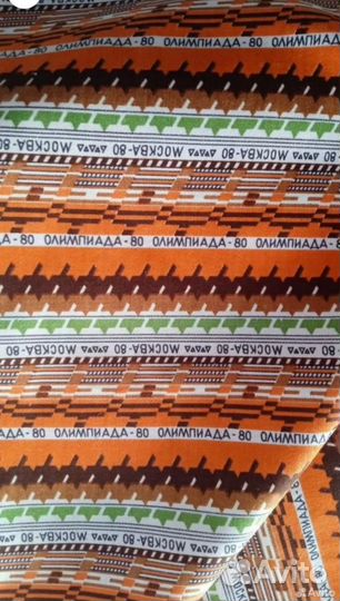 Отрез ткани винтаж олимпиада 80