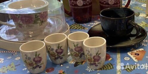Тарелки, чашки, салатники