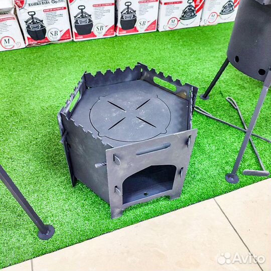 Печь для казана + мангал 3в1 3мм