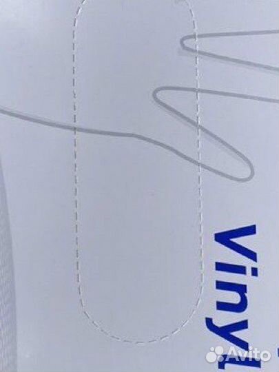 Перчатки виниловые размер L