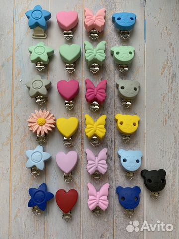 Силиконовая фурнитура для грызунков (клипсы)