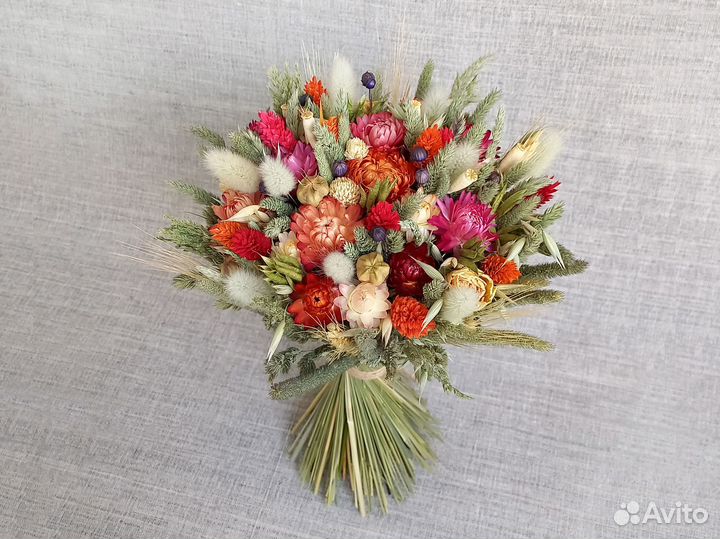 Букет из сухоцветов на 1 сентября