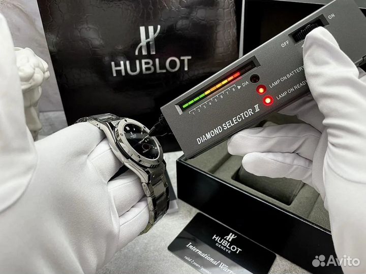 Мужские часы Hublot металлический ремешок