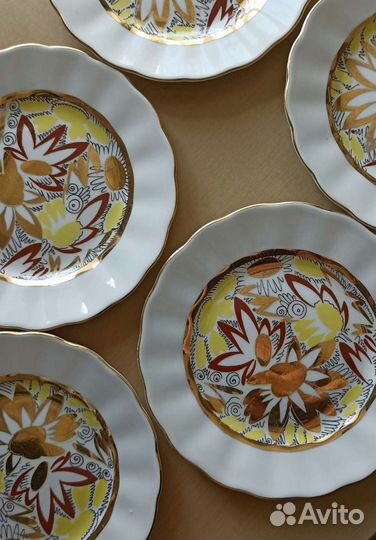 Тарелка десертная фарфоровая лфз СССР