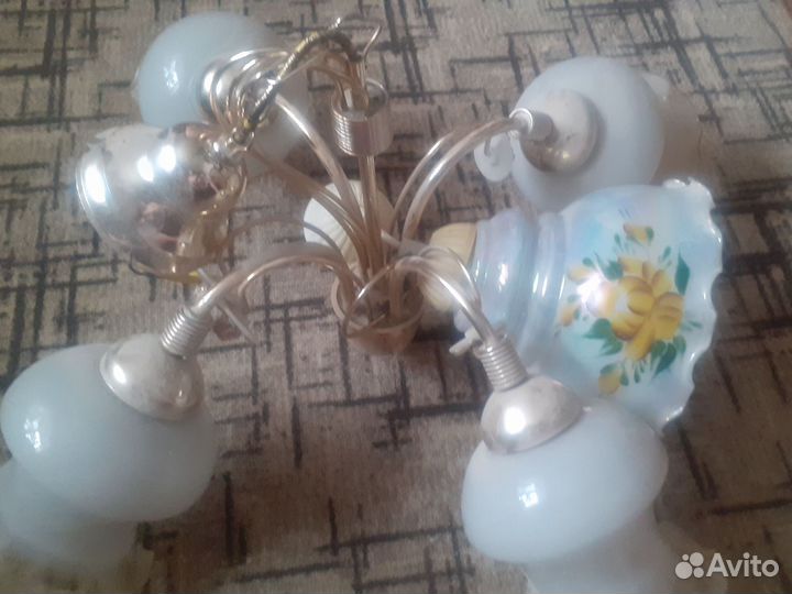 Люстра потолочная бу