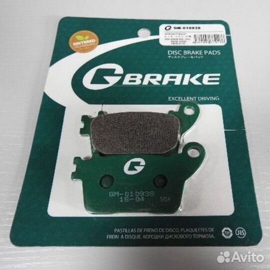 Колодки G-brake GM-01093S GM-01093S G-brake