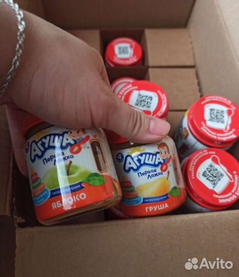 Фруктовое пюре агуша