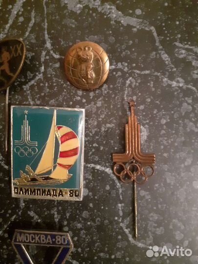 Олимпиада-80. Олимпий мишка. Значки СССР