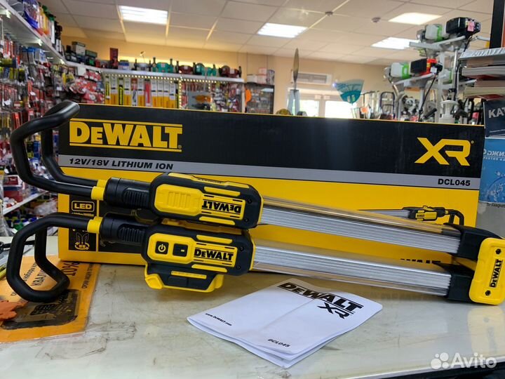 Фонарь для мастерской dewalt DCL045 (12\18\54В)